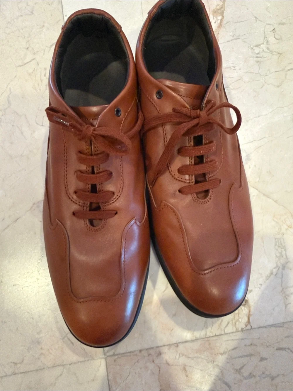 Hogan Brown Leather Shoes